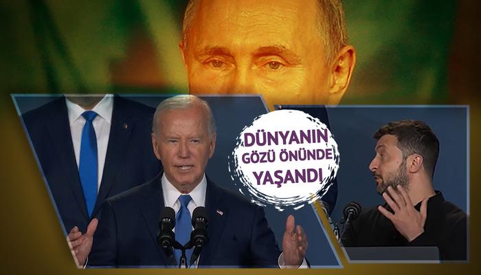 Biden kendini kurtarmaya çalışırken Zelenskiy müdahale etti: NATO'da tarihi hata!  Oda donmuş