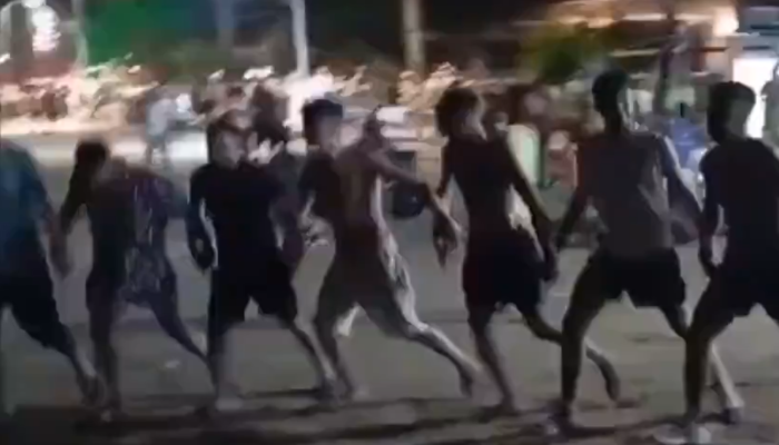 Mersin'de terör teyze!  Sahilden skandal görüntüler geldi: Terör lideri için sloganlar atıldı
