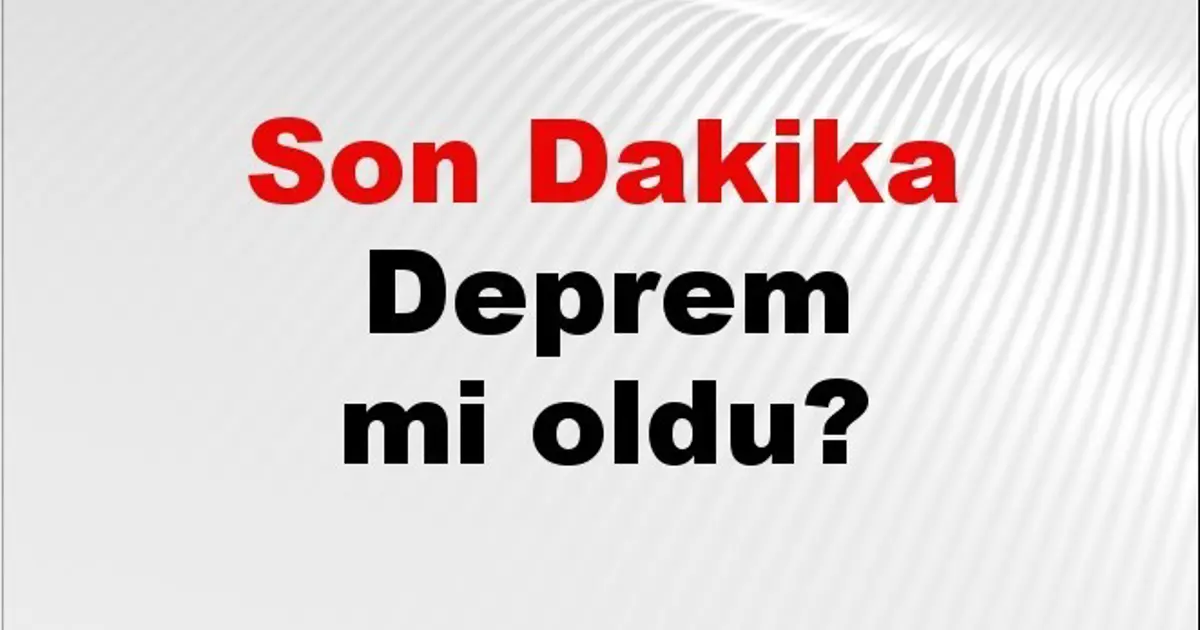 Son dakika deprem mi oldu? Az önce deprem nerede oldu? İstanbul, Ankara, İzmir ve il il AFAD son depremler 26 Kasım 2025
