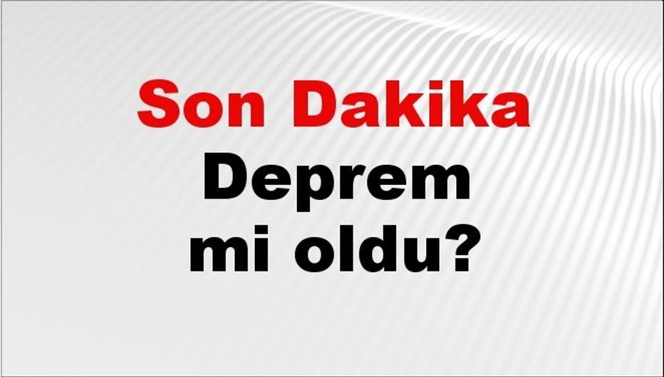 Çanakkale'de Deprem Mi Oldu? Son Durum ve Detaylar 10 Nisan 2026